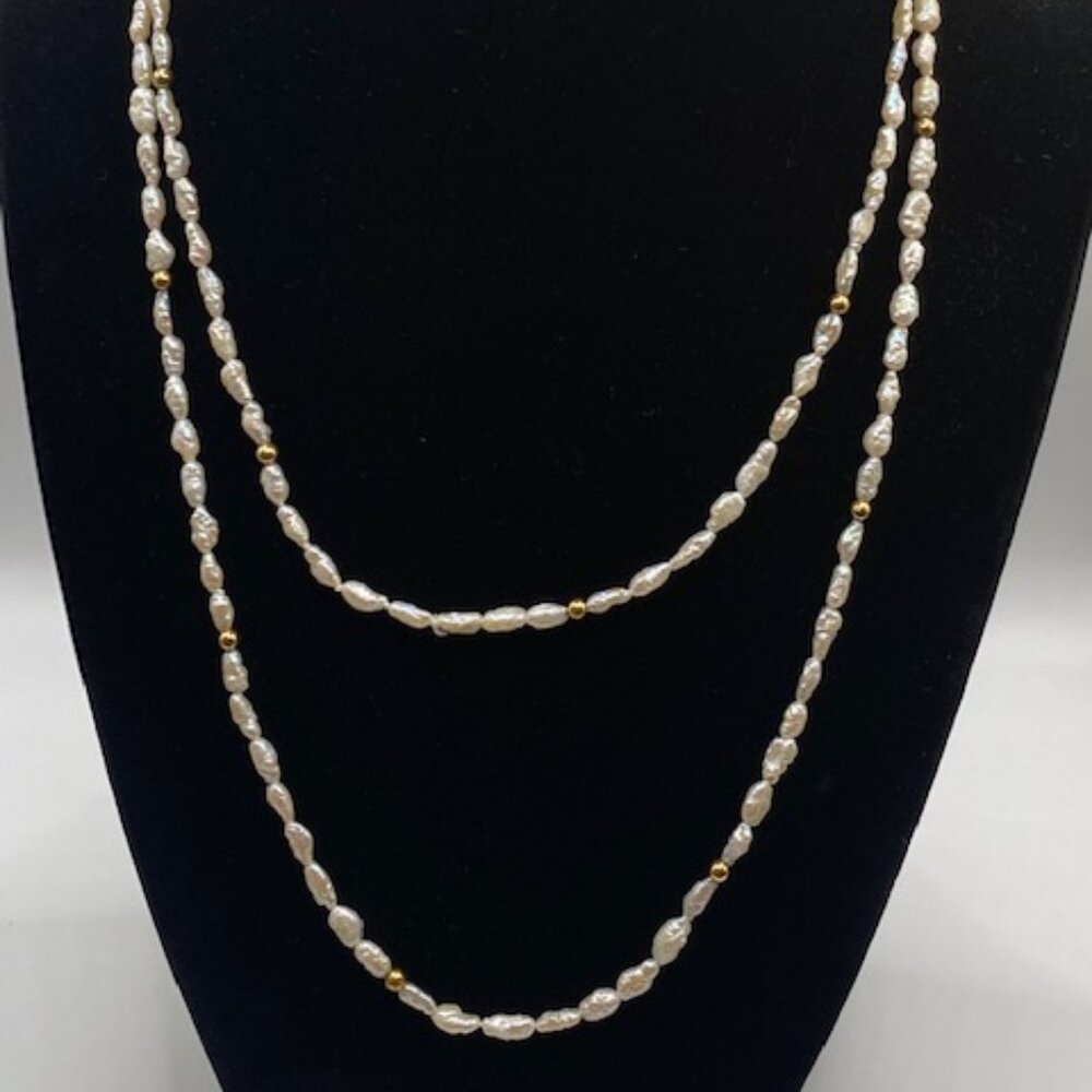 Freshwater Rice Pearl Necklace